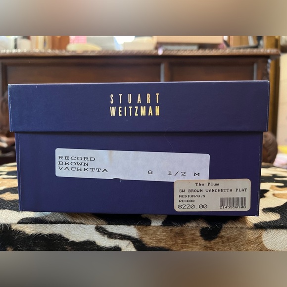 Stuart Weitzman ~ Dark Brown Cork and Leather Wedges - Picture 8 of 9